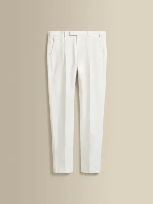 Cotton Single Pleat Chinos