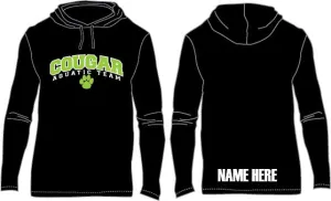 Cougar Aquatic Team - AUGUSTA Wicking Fleece Hooded Sweatshirt - Youth