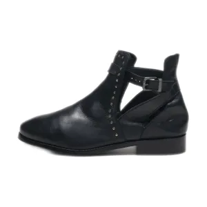 Cox Ankle Boots Leather Black Colour For Women