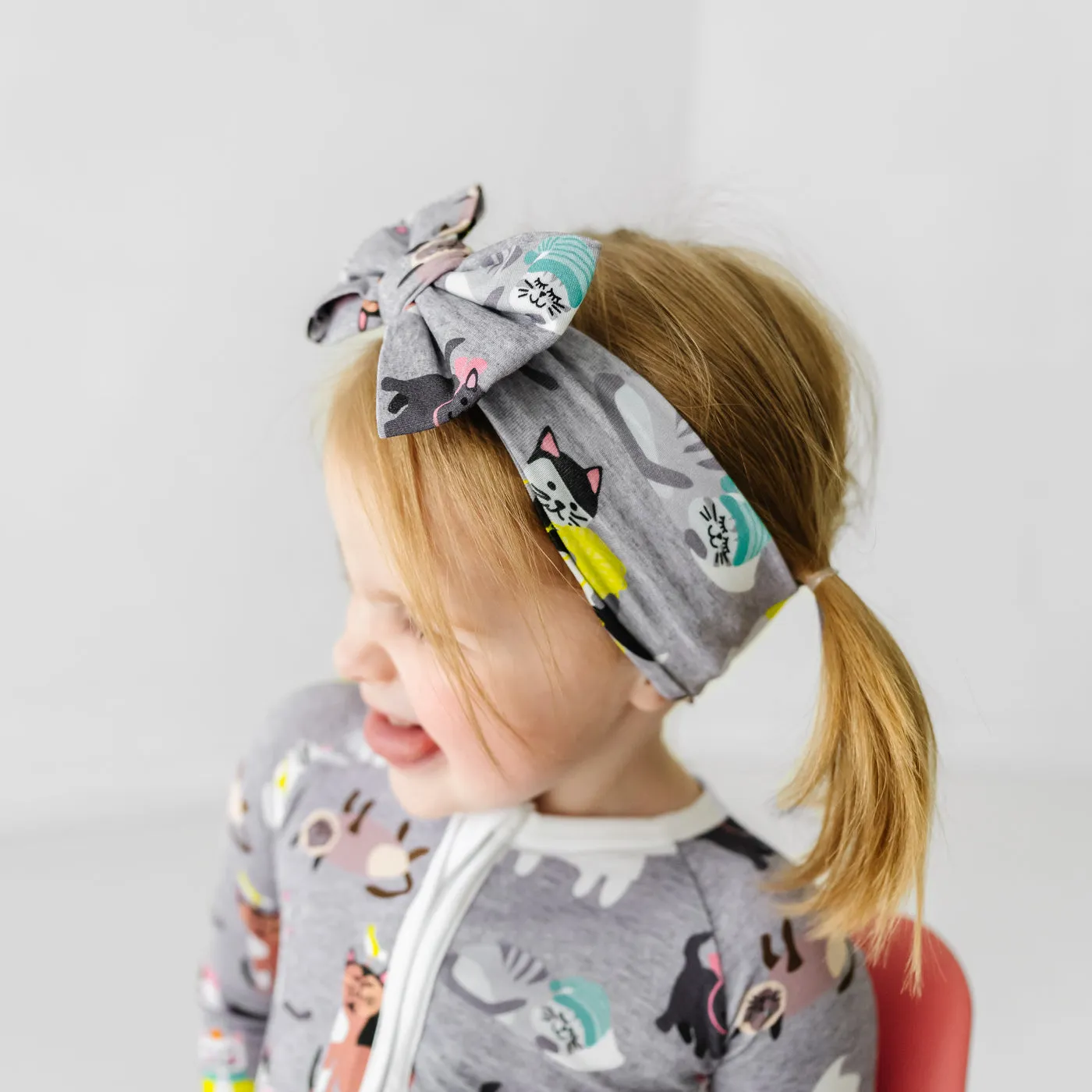 Cozy Cats Luxe Bow Headband