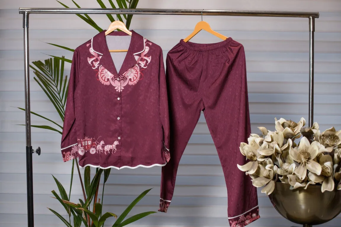 Cozy Maroon Lounge Wear Set for Stylish Comfort