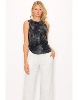 Cozy Tie Dye Tank Slate