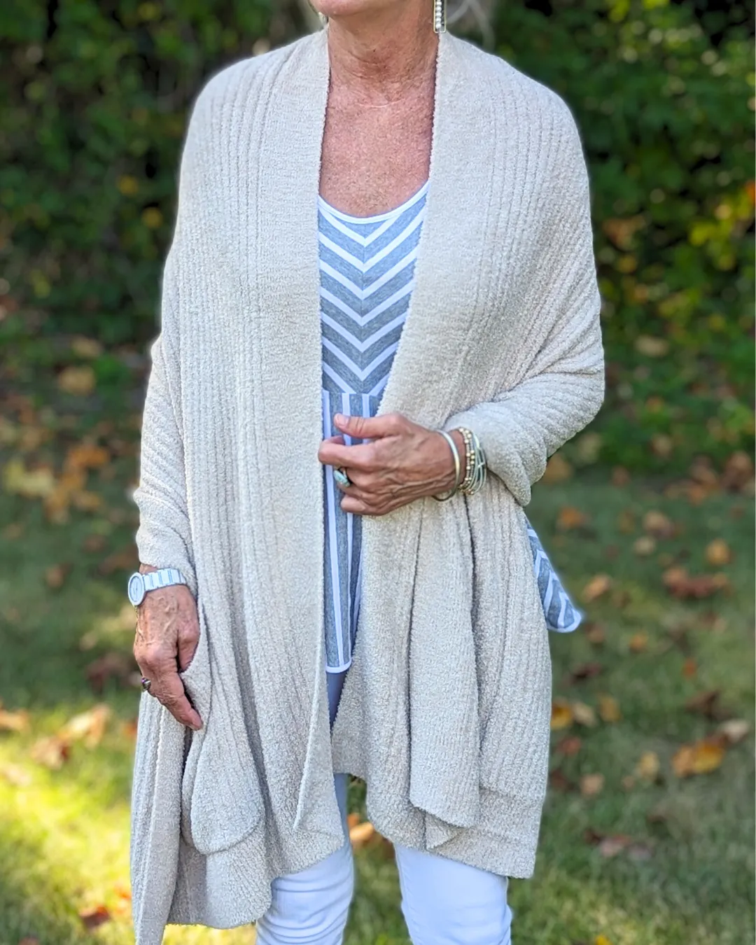 CozyChic Lite Travel Shawl - Stone