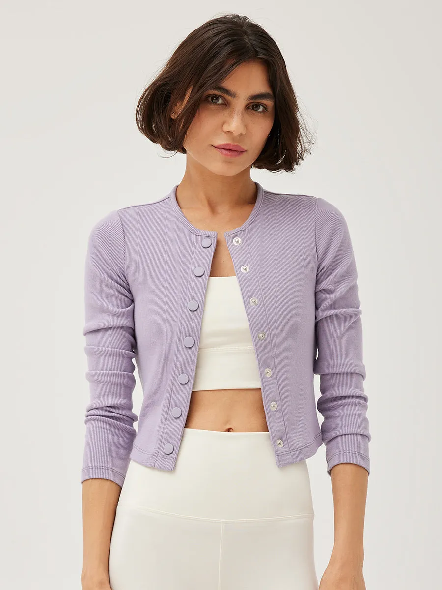 CozyRib Cropped Cardigan