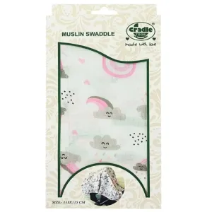 Cradle Togs Muslin Baby Swaddle Wrap (0-12M)