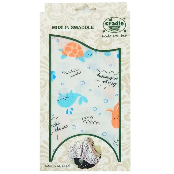 Cradle Togs Muslin Baby Swaddle Wrap (0-12M)