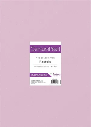 Crafter's Companion Centura Pearl Printable Card Pack - A3 Pastels