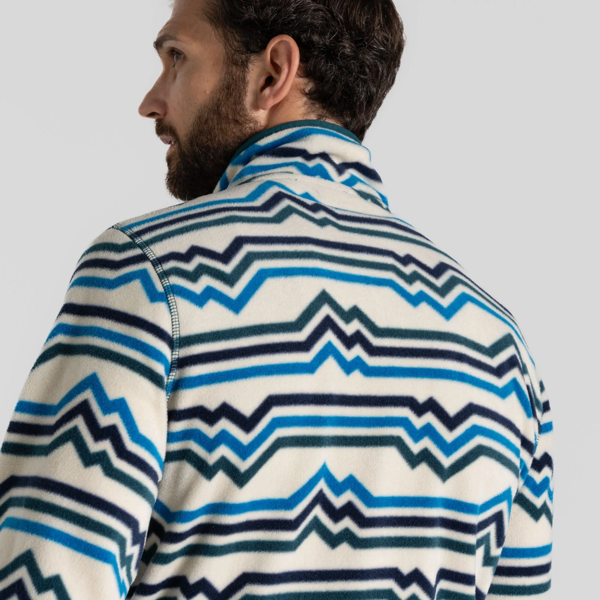 Craghoppers Mens Tully Overhead Half Zip Fleece-OCEAN DEEP