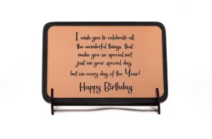 CrazzyGIFT.com Elegant Glass Frame Unique Gifts for Women, Birthday gifts for Women Comes with a Gift Bag