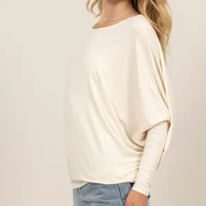Cream And Casual Top