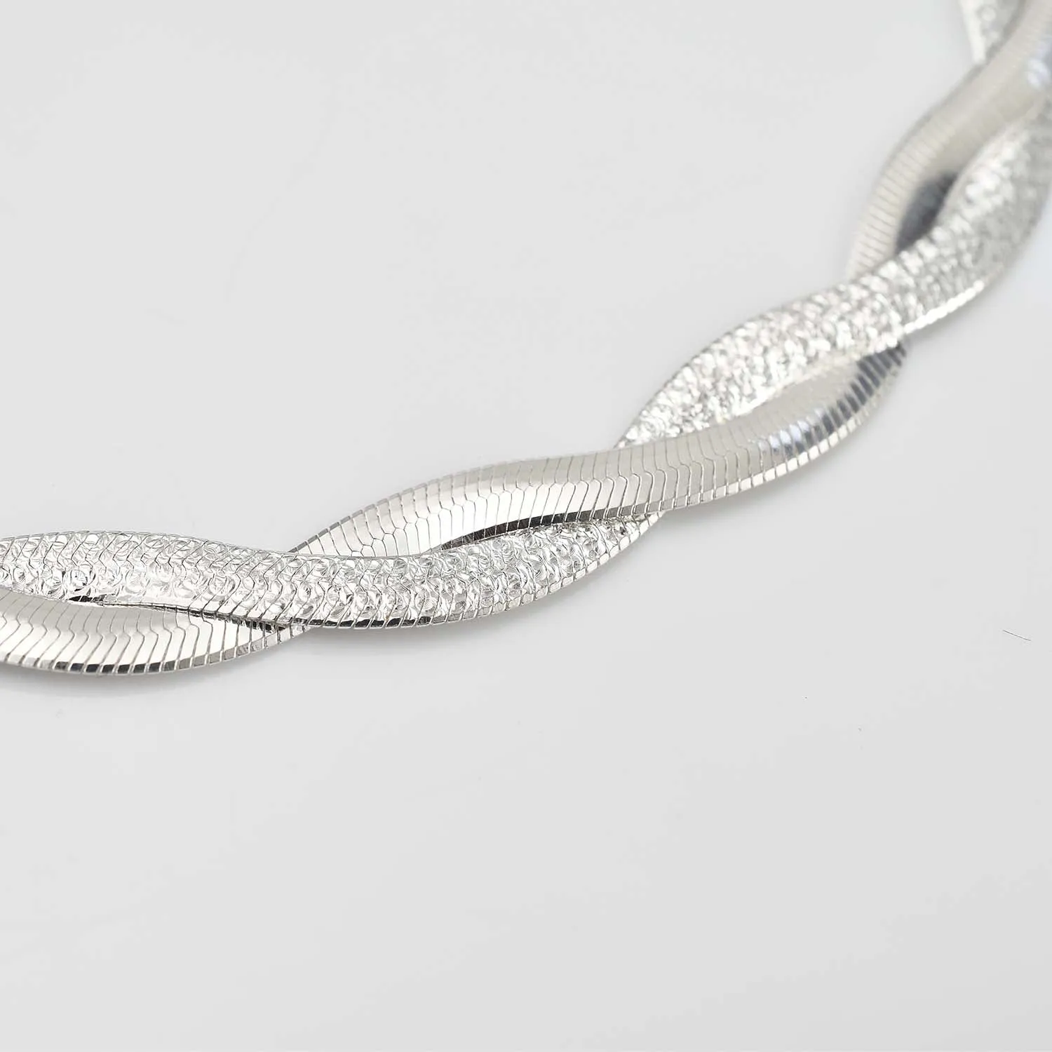 Creations Intertwined Herringbone Necklace