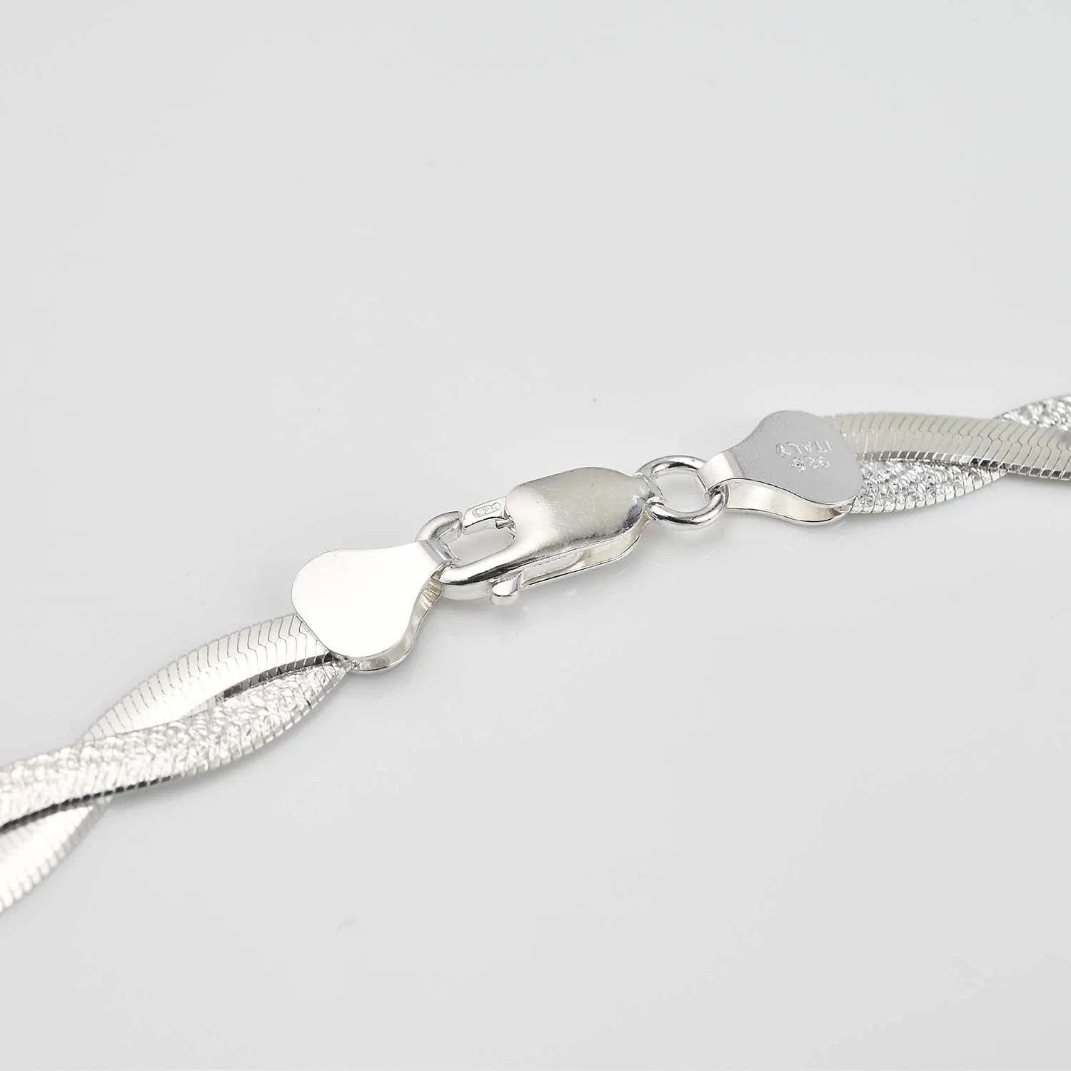 Creations Intertwined Herringbone Necklace