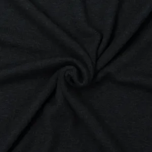 Creekside Rayon Cotton Modal Sweater Knit Lilith Black ½ yd