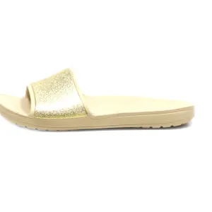Crocs Sliders Rubber Gold Colour For Women