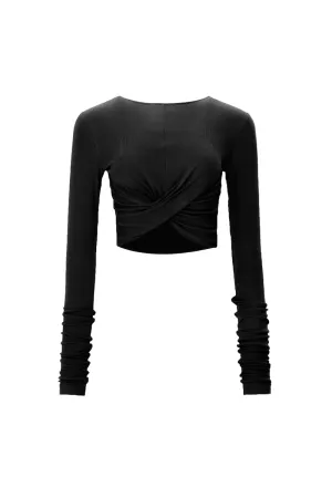 Cropped Stretch-kink Top