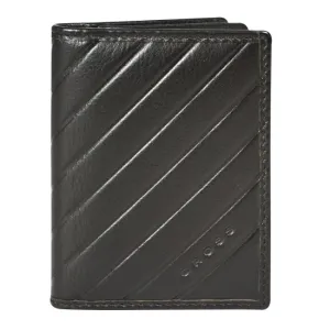 Cross Croos Grabado Espanol Buisness Card Case Black Ac218387N-1
