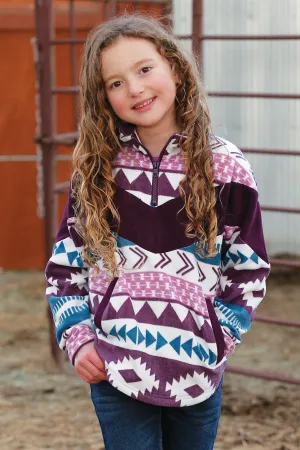Cruel Denim Girls Aztec 1/4 Zip Pullover - CWK8640001- On Sale