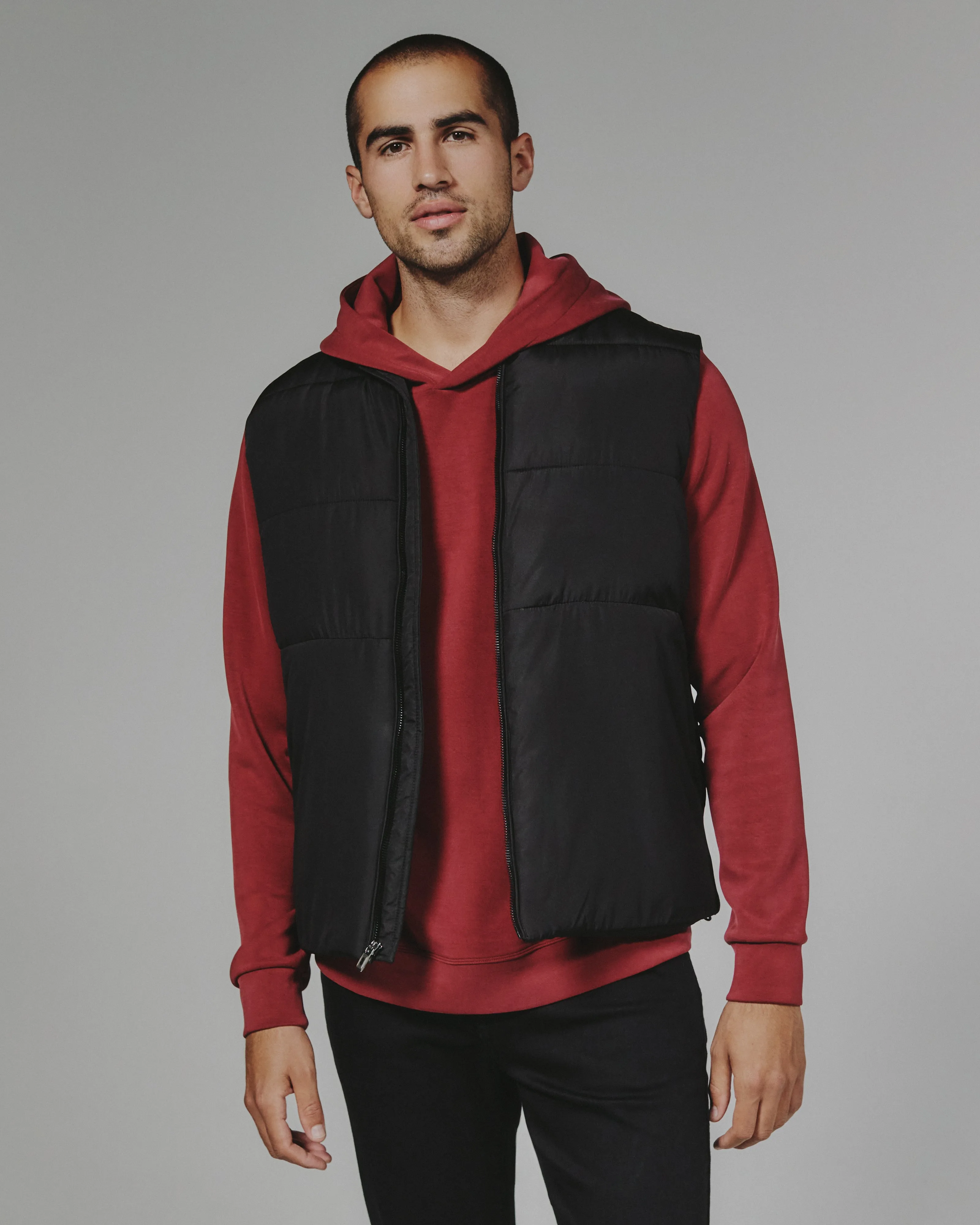 Crusade Puffer Vest in Black