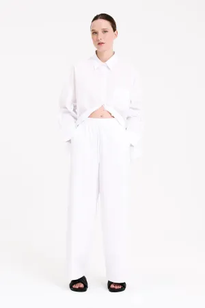 Cruz Poplin Pant White