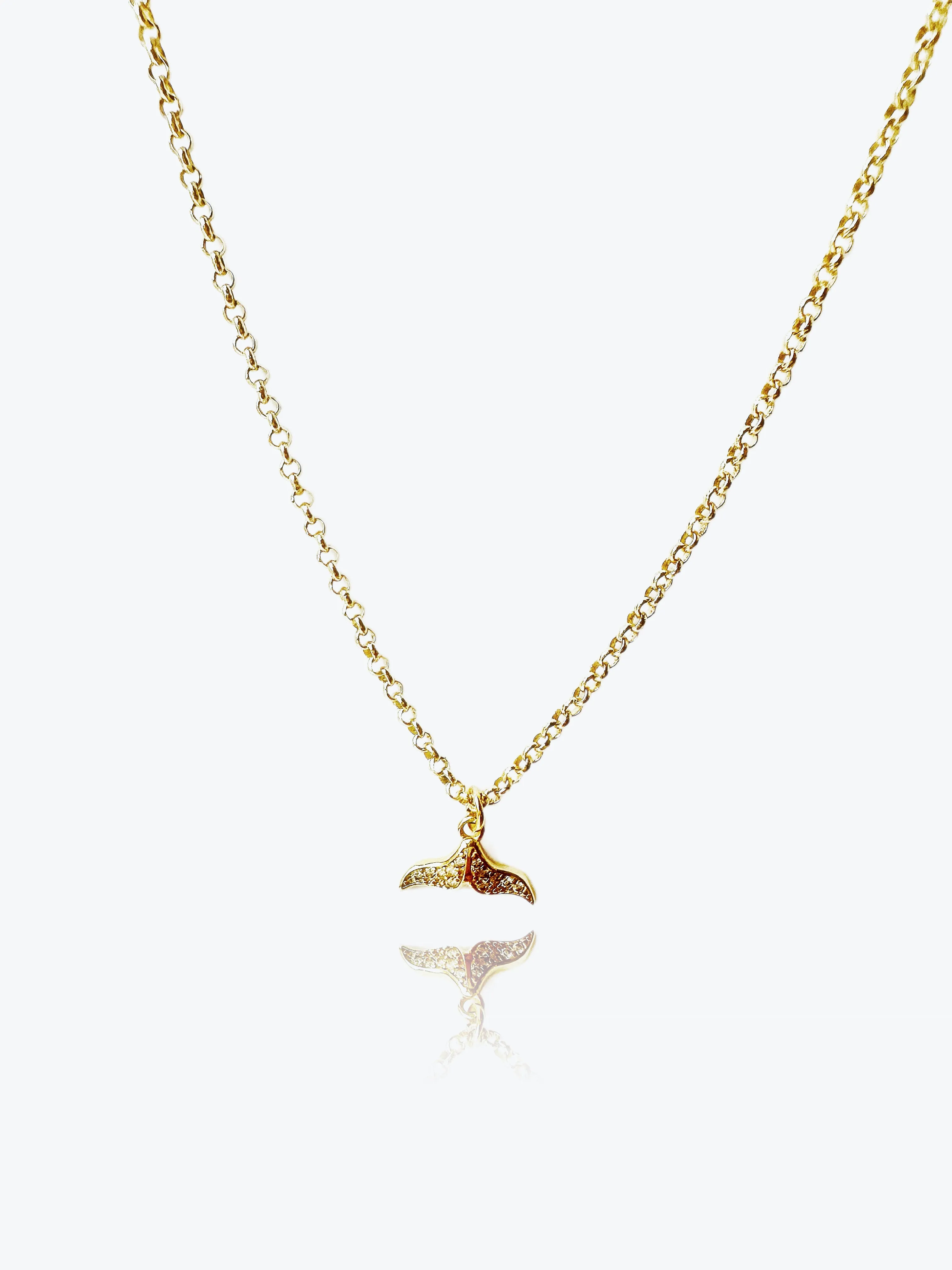 Crystal Mermaid 14K Gold-Filled Necklace
