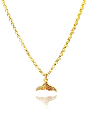 Crystal Mermaid 14K Gold-Filled Necklace