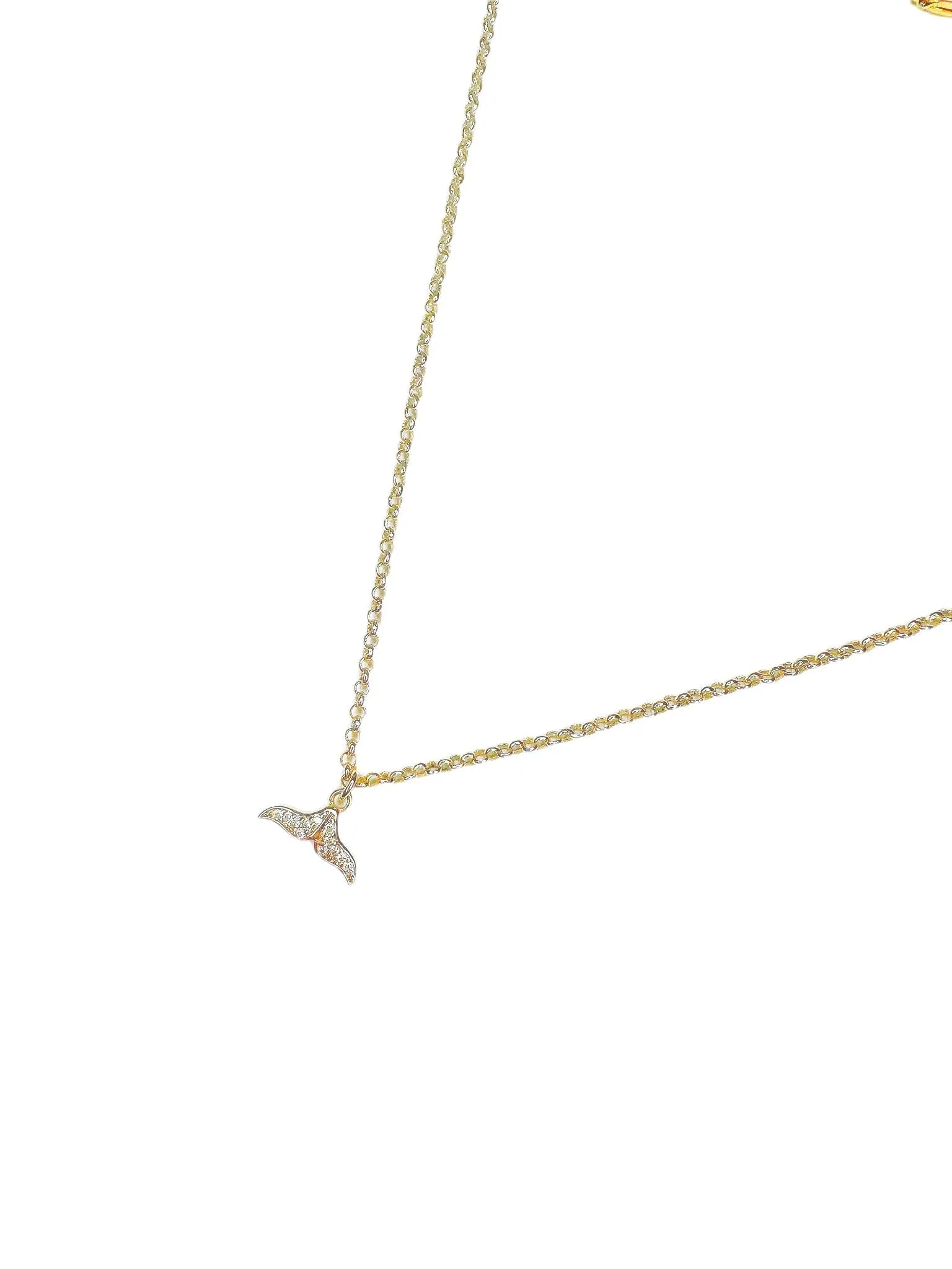 Crystal Mermaid 14K Gold-Filled Necklace