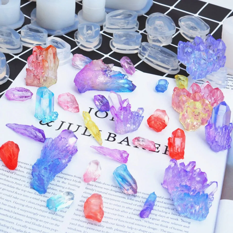 Crystals Cluster Silicone Mold