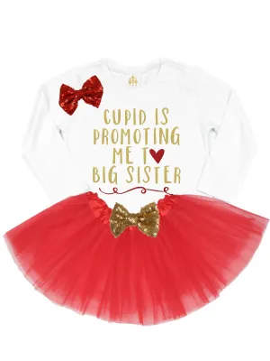 Cupid is Promoting Me to Big Sister Valentine's Day Shirt