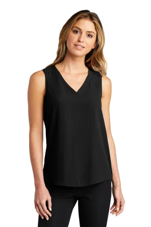 Custom Embroidered  Ladies Sleeveless Blouse. LW703