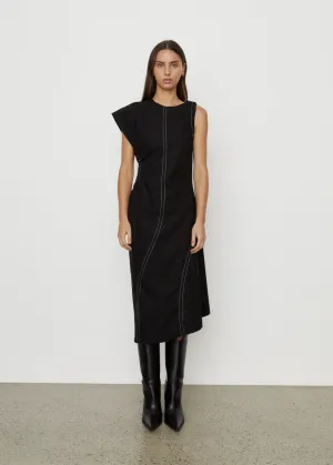 Cut Out Poplin Dress