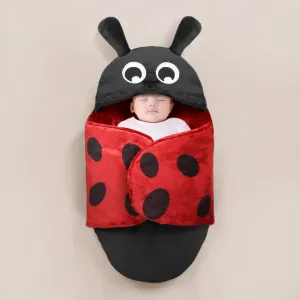 Cute Ladybug Fleece Baby Sleeping Carry Nest