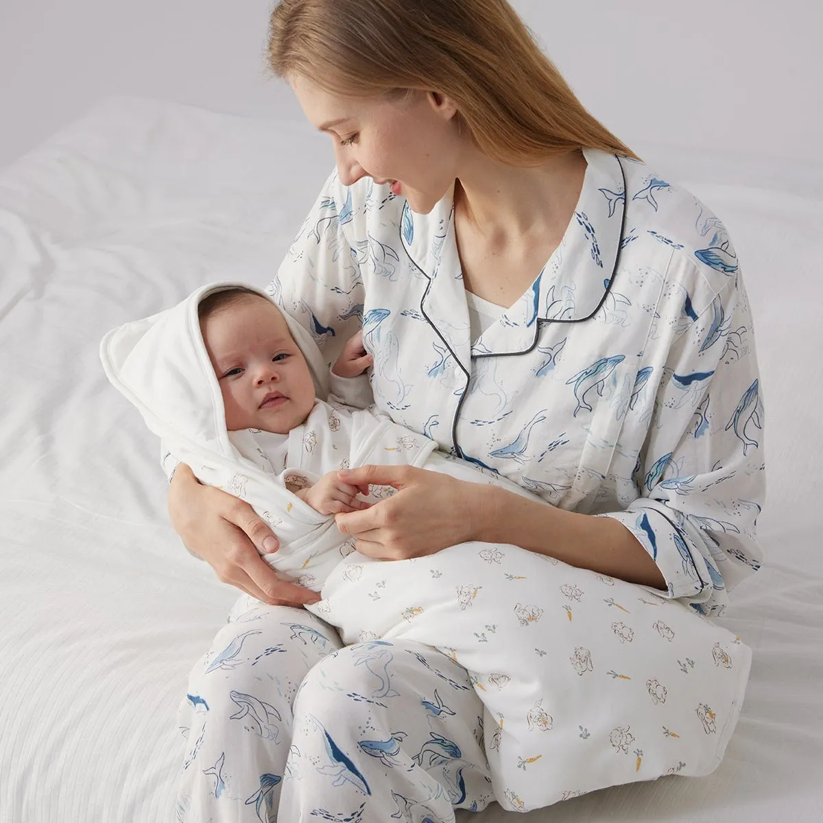 Cute Rabbit Extra Warm Cotton Baby White Swaddle Wrap