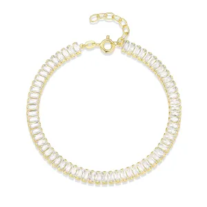 CZ Baguette Tennis Bracelet