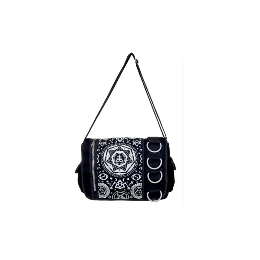 D Ring Pentagram Messenger Bag