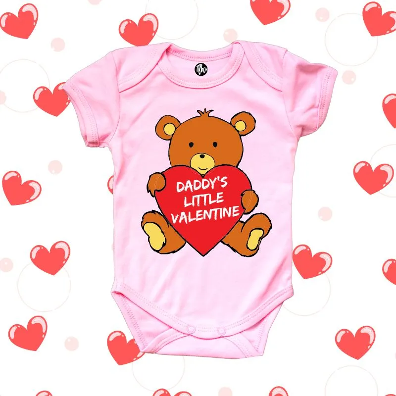 Daddy's Little Valentine Onesie for Babies