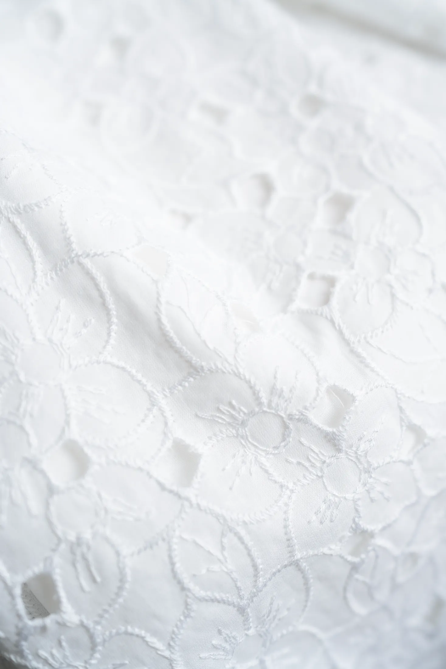 DADISCA WHITE FLORAL BRODERIE ANGLAISE COTTON-POPLIN KIMONO COVER-UP
