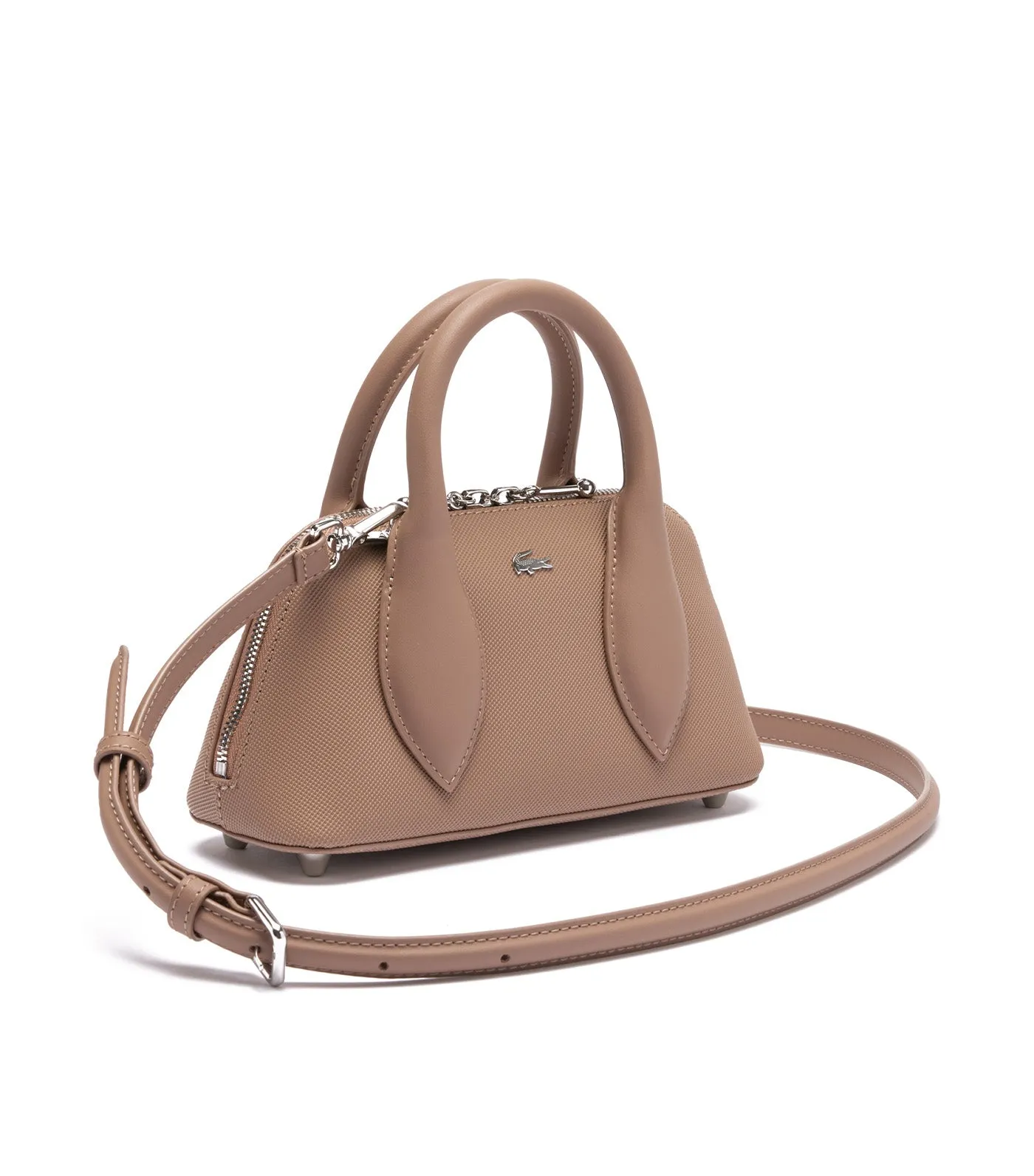 Mini Bugatti City Bag in Taupe - Compact Daily Handbag