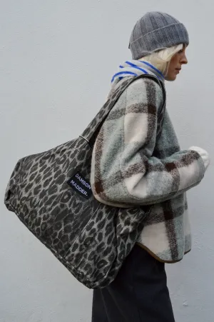 Damson Madder Grey Leopard Tote