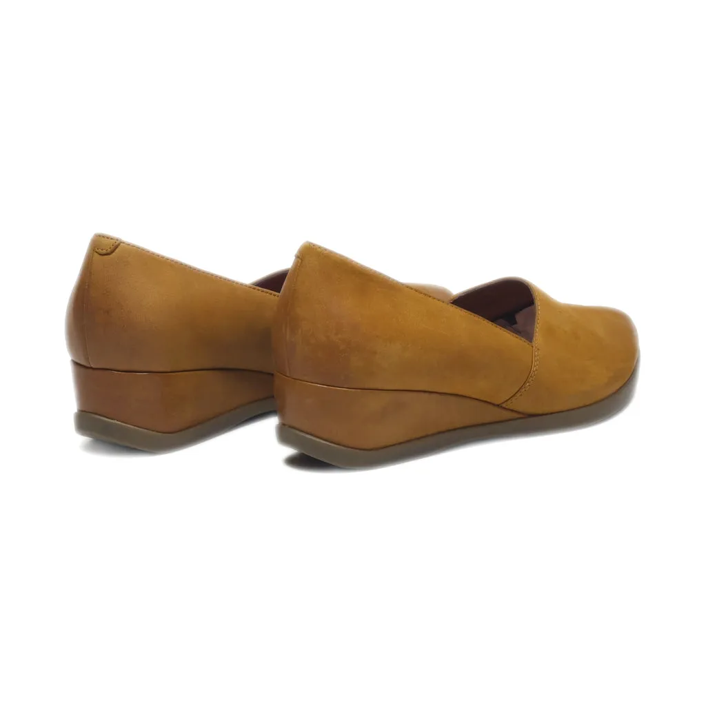 Dansko Wedge Shoes Leather Brown Colour For Women
