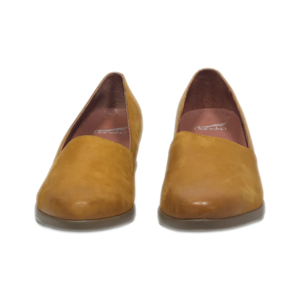 Dansko Wedge Shoes Leather Brown Colour For Women
