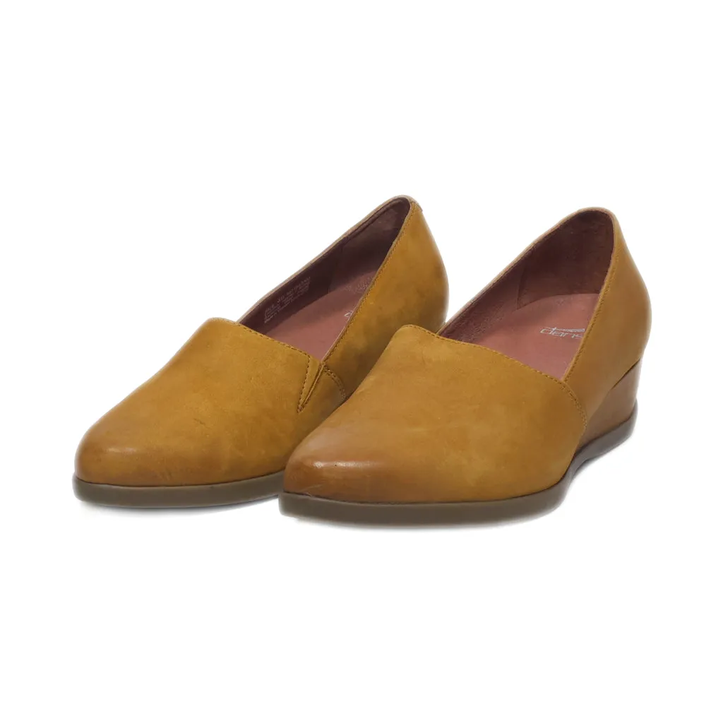 Dansko Wedge Shoes Leather Brown Colour For Women