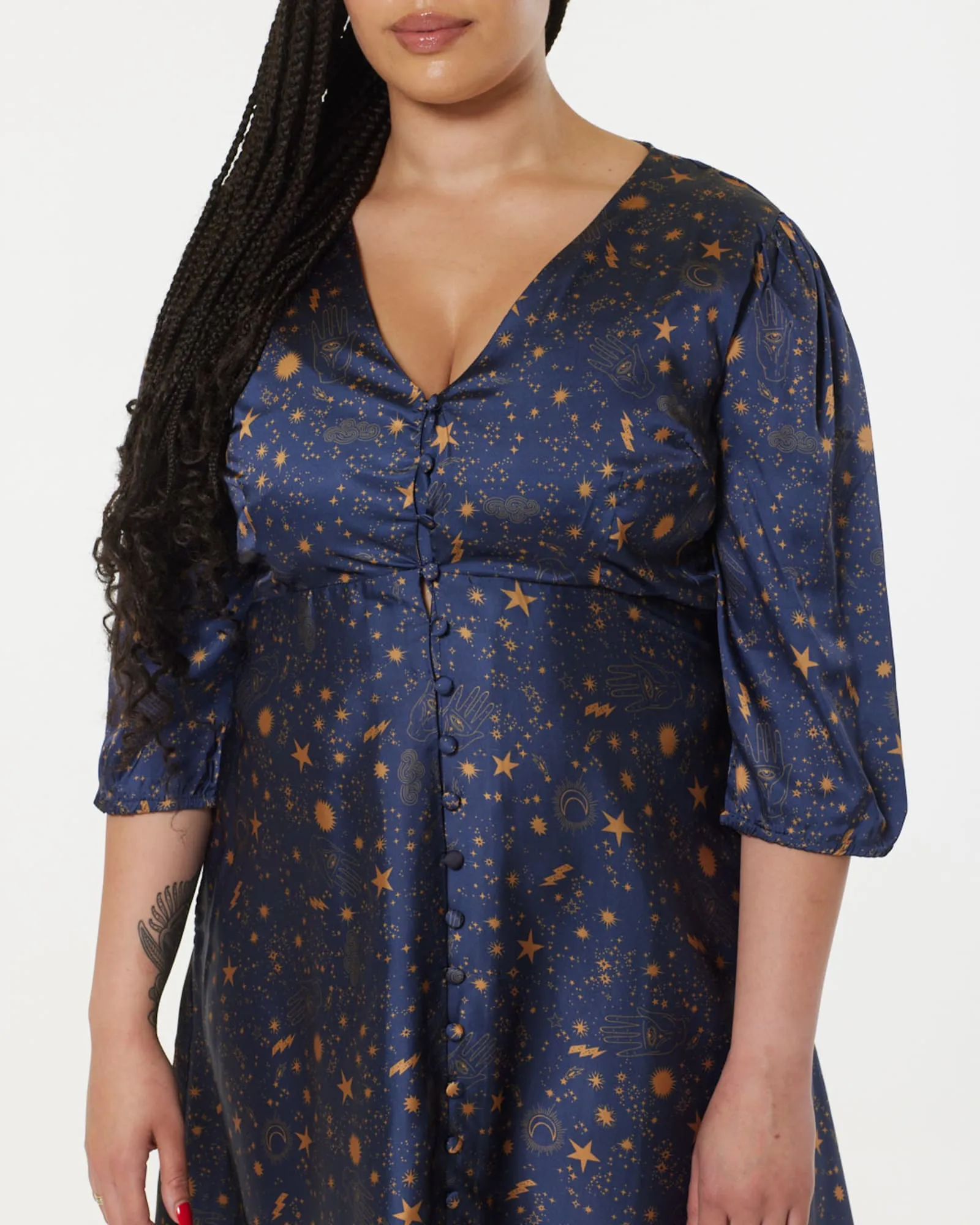 Daphene Dress | Navy