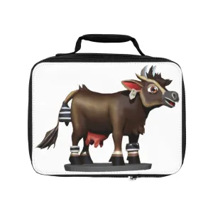 Dark Brown Cow Lunch Bag