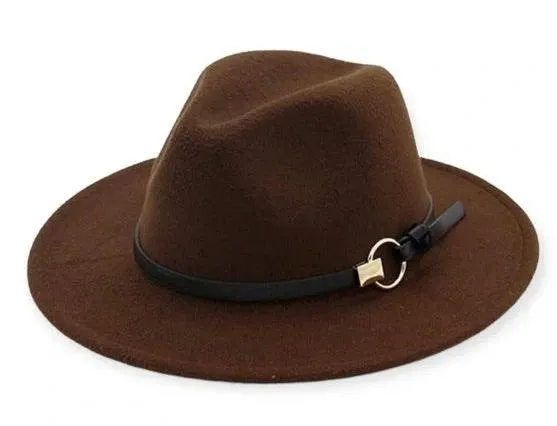 Dark Brown Fedora Hat