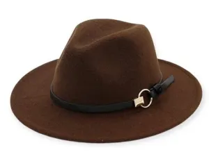 Dark Brown Fedora Hat