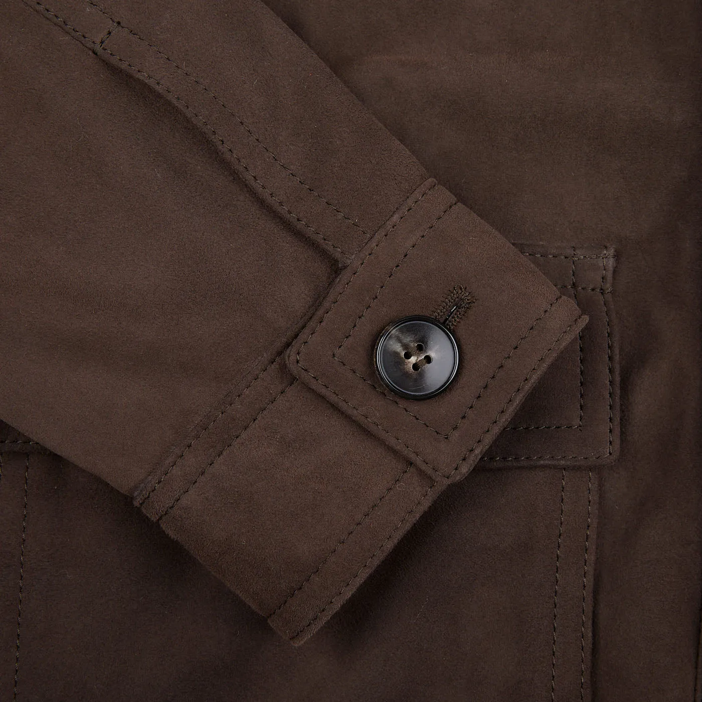 Dark Brown Suede Anton Leather Jacket