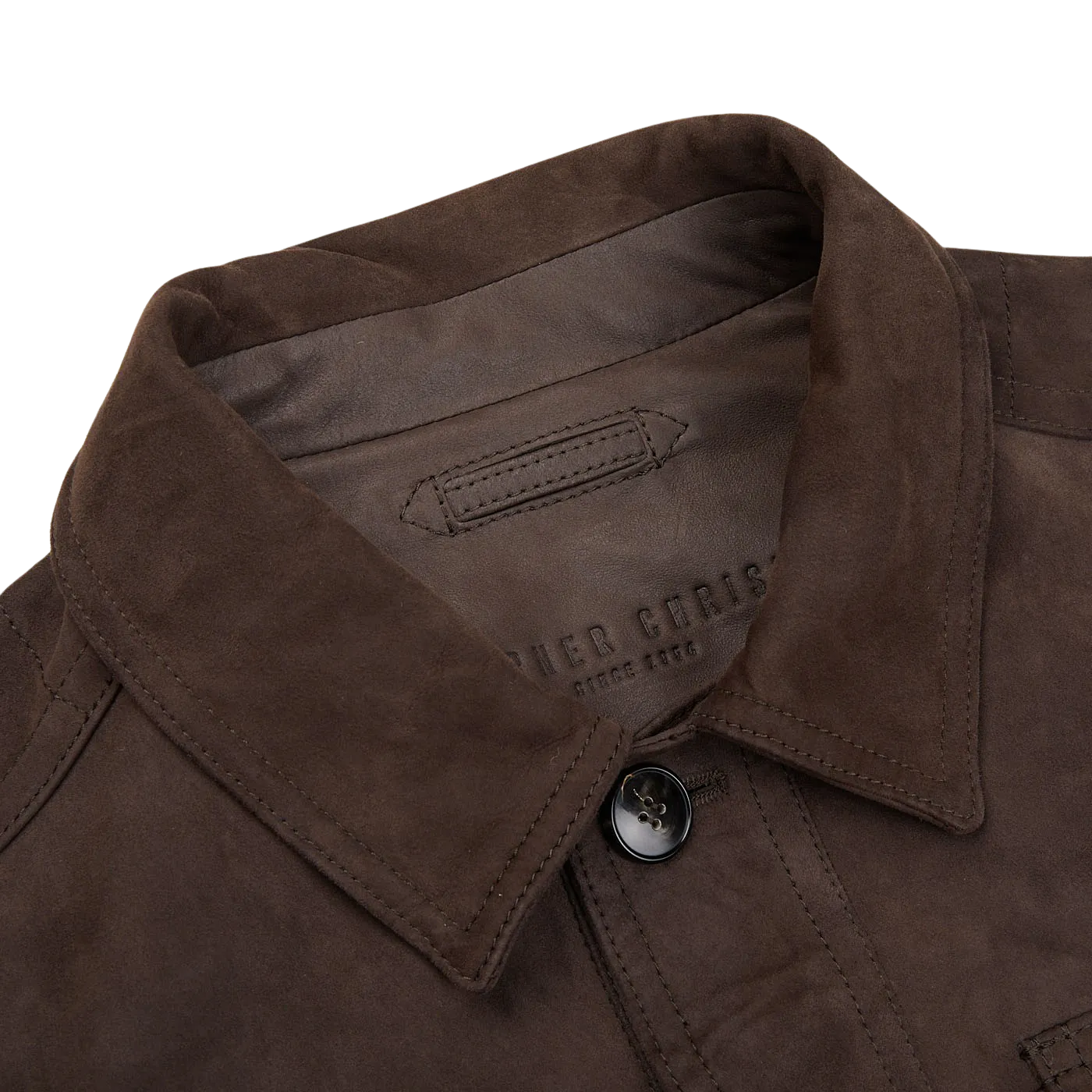 Dark Brown Suede Anton Leather Jacket