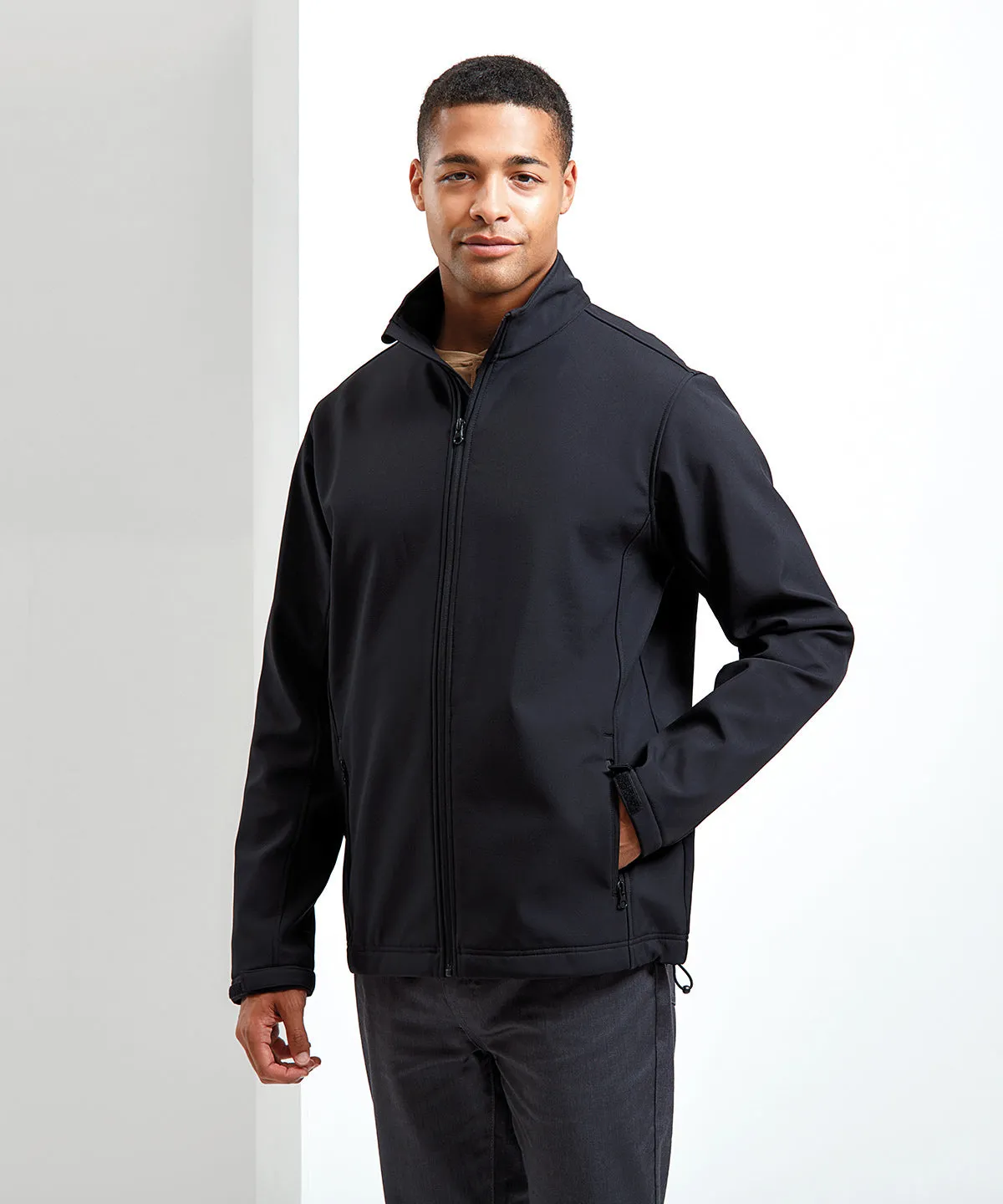 Dark Grey - Windchecker® printable and recycled softshell jacket