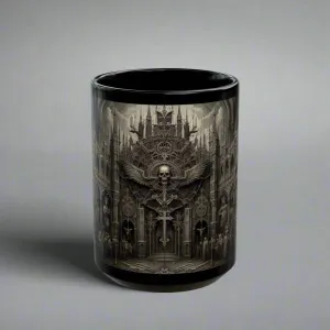 Darkened Path Gothic Coffee Mug – Discover the Dark Art of Coffee Rituals