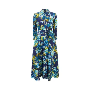 Davida85 Marble Dye Cotton Poplin Dress